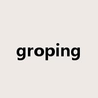 groping是什么意思