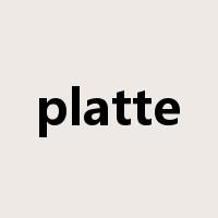 platte是什么意思