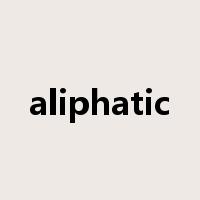 aliphatic是什么意思