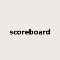 scoreboard是什么意思