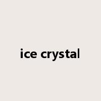 ice crystal是什么意思