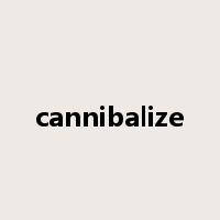cannibalize是什么意思