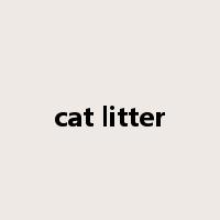 cat litter是什么意思