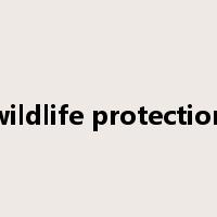 wildlife protection是什么意思
