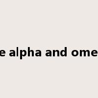 the alpha and omega是什么意思