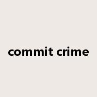 commit crime是什么意思