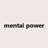 mental power是什么意思