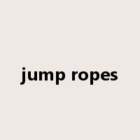 jump ropes是什么意思