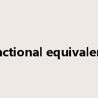 functional equivalence是什么意思