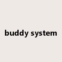buddy system是什么意思