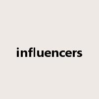 influencers是什么意思