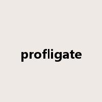 profligate是什么意思