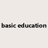 basic education是什么意思