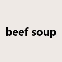 beef soup是什么意思