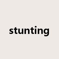 stunting是什么意思