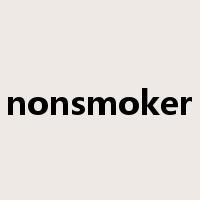 nonsmoker是什么意思