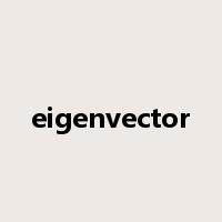 eigenvector是什么意思