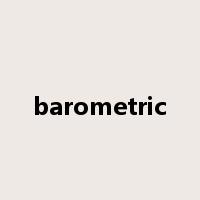 barometric是什么意思