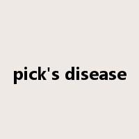 pick's disease是什么意思
