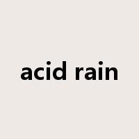 acid rain是什么意思