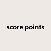 score points是什么意思