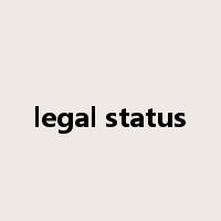 legal status是什么意思