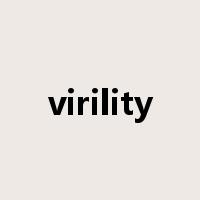 virility是什么意思