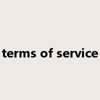 terms of service是什么意思