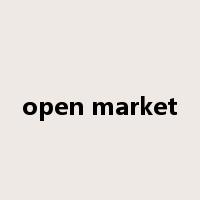 open market是什么意思