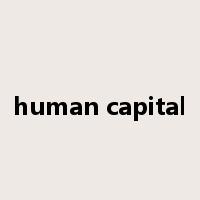 human capital是什么意思