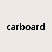 carboard是什么意思