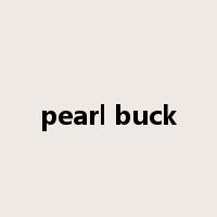pearl buck是什么意思