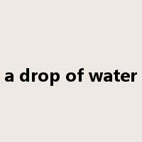 a drop of water是什么意思