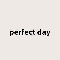 perfect day是什么意思