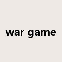 war game是什么意思