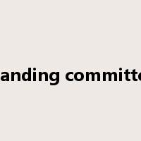 standing committee是什么意思