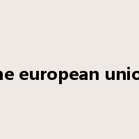 the european union是什么意思