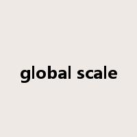 global scale是什么意思