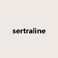 sertraline是什么意思