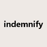 indemnify是什么意思