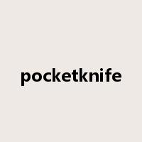 pocketknife是什么意思
