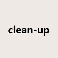 clean-up是什么意思