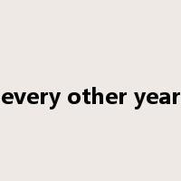 every other year是什么意思