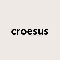 croesus是什么意思