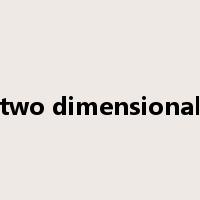 two dimensional是什么意思