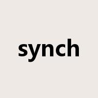 synch是什么意思