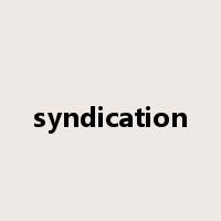 syndication是什么意思
