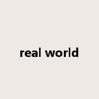 real world是什么意思