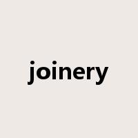 joinery是什么意思