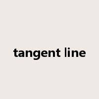 tangent line是什么意思